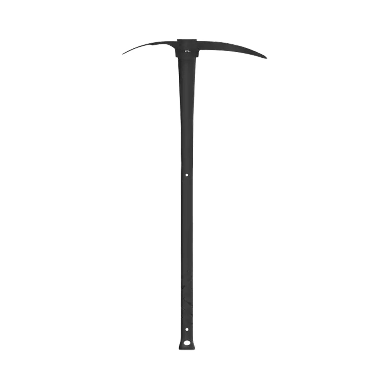 The Go Build 2-1/2 lbs. Pick Mattock features a long fiberglass handle, a pointed and chisel end, plus a hanging hole—perfect for trenching. Brand: Go Build, The Fastest Way To Build.